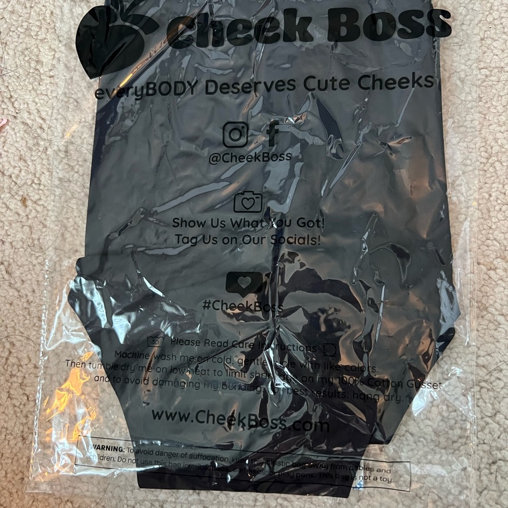Cheek Boss Black Panties